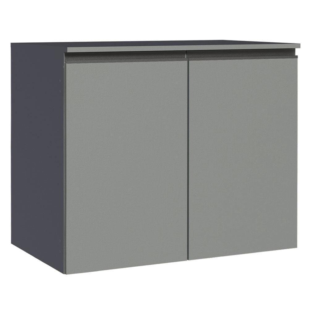 Balcão 80 Cm 2 Portas Suspenso Cinza Nice Madesa Cinza