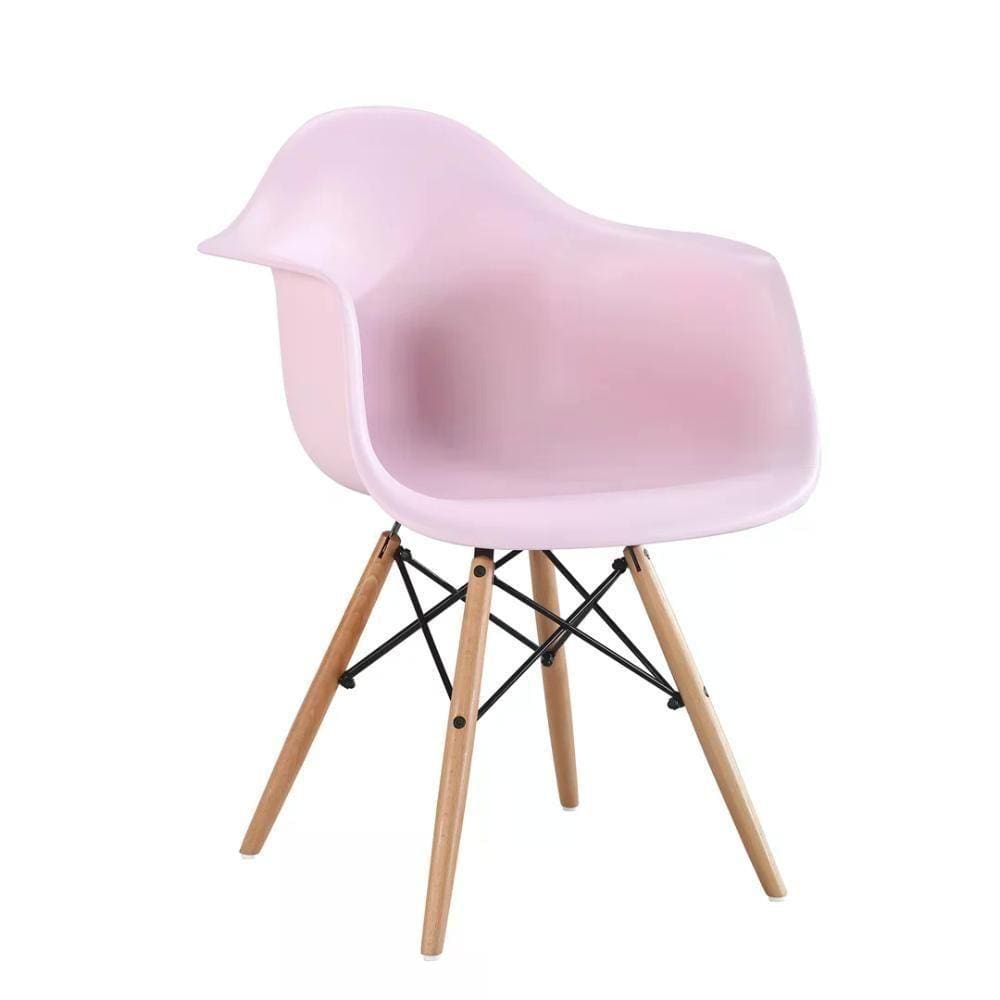 Cadeira Eiffel Com Braço - Rosa Rosa