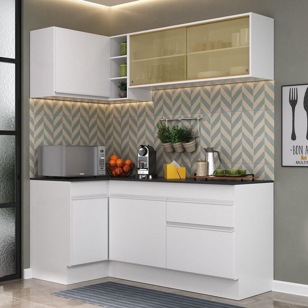 Armário De Cozinha Compacta De Canto Mp2091.891 Branco