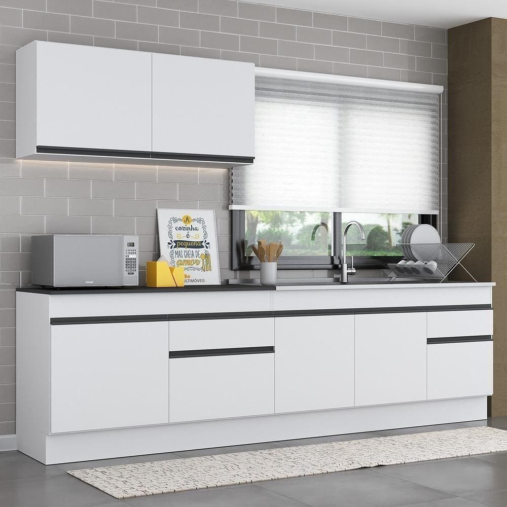 Armário De Cozinha Compacta Mp2111.964 Branco/preto