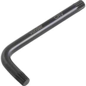 Chave Multidentada 08Mm Tipo L Curta Cromo Vanádio - Vonder