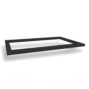 Tampo De Balcão Para Cooktop Preto Brilho 80cm X 52cm