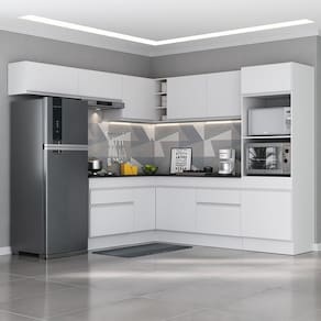Armário De Cozinha Completa De Canto Mp2105.891 Branco