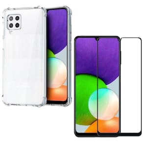 Capa Capinha Samsung A22 4G + Película De Vidro 3D Blindada