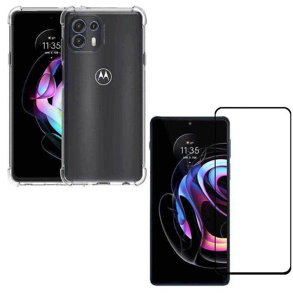 Capa Capinha Moto Edge 20 Lite +Película De Vidro 3D