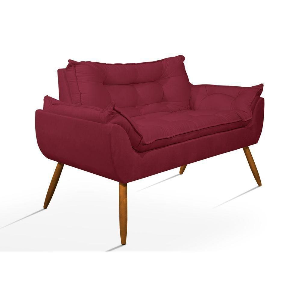 Poltrona Luxo Namoradeira Opala Sala Quarto marsala
