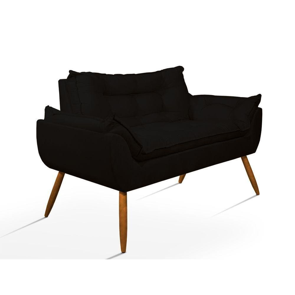 Poltrona Luxo Namoradeira Opala Sala Quarto preto