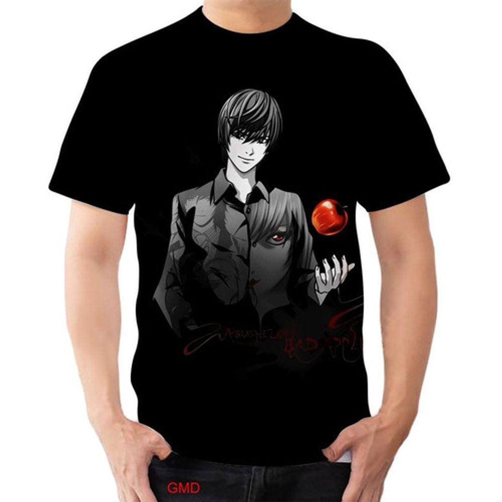 Camiseta Camisa Light Yagami Anime Death Note