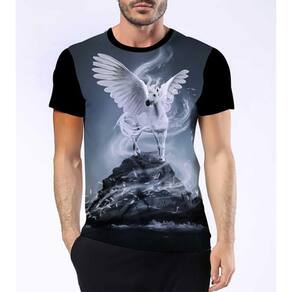 Camiseta Camisa Pégaso Mitologia Grega Perseu Medusa Asas