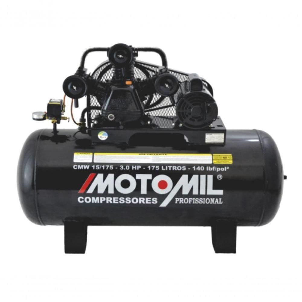 Compressor 140Lbs 3Hp Mono 127/220V Cmw-15/175 Motomil