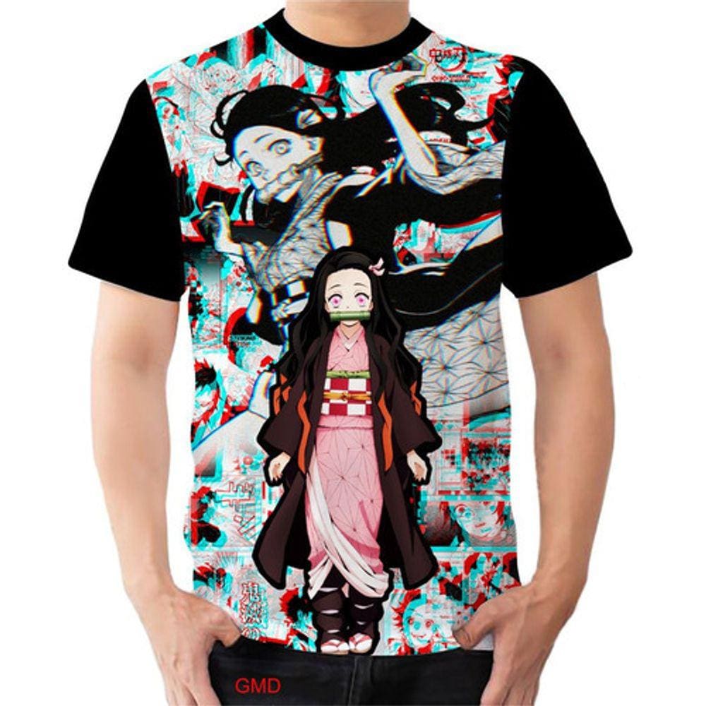 Camisa Camiseta Nezuko Oni Demon Slayer 2