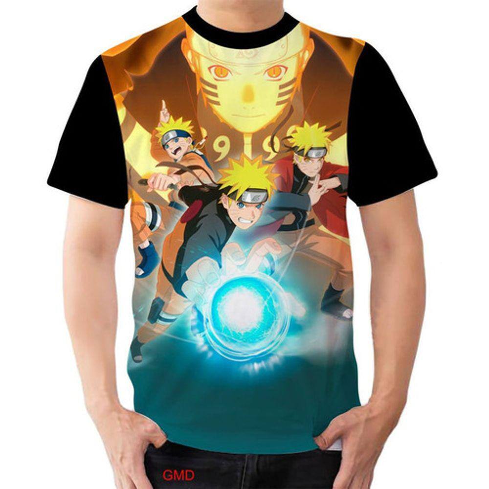 Camiseta Naruto Anime #6 Tamanho:P