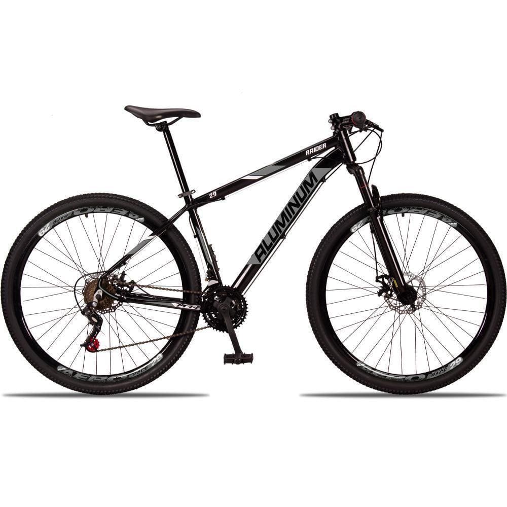 Bicicleta 29 Aluminum Raider Preto+cinza