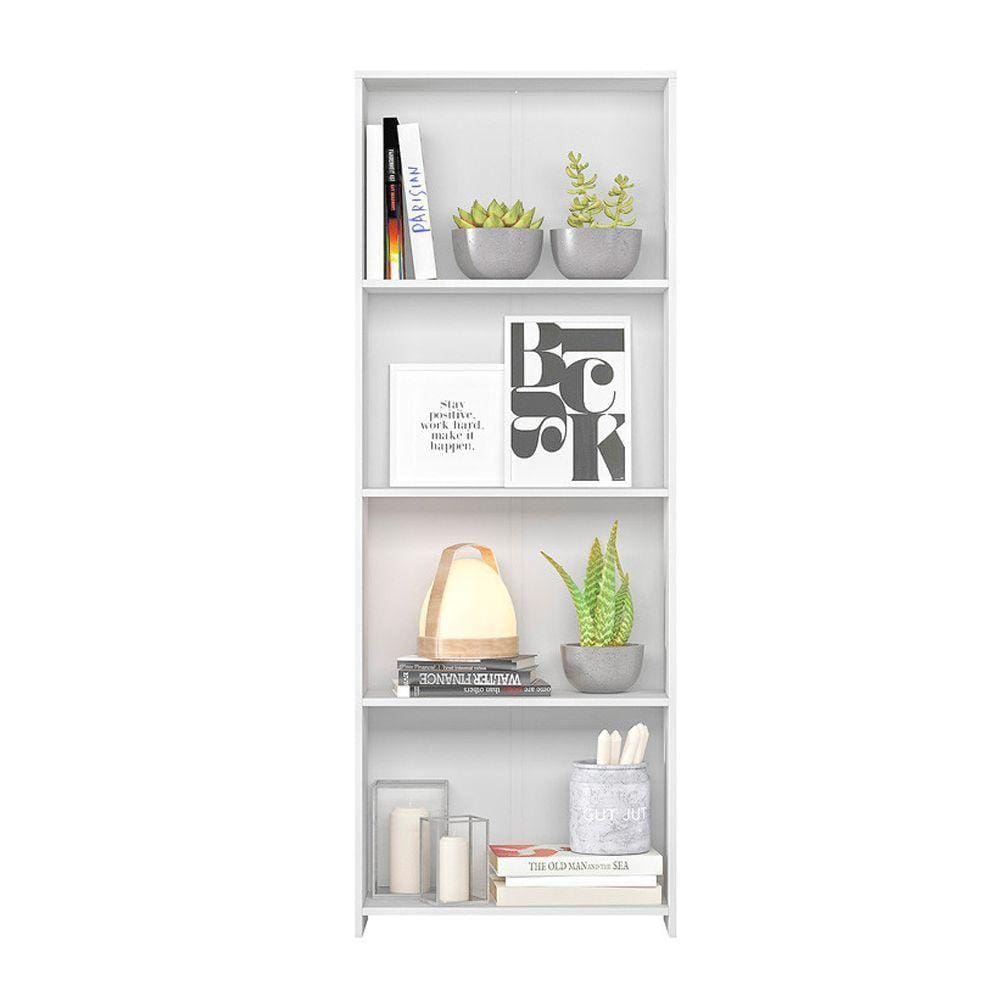 Livreiro Multiuso 3 Prateleiras Ms924 Branco 924039 Moval