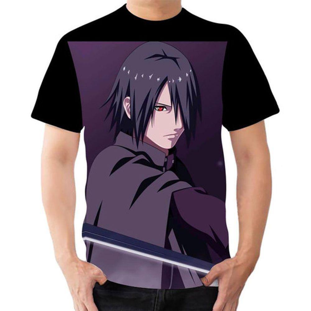 camisa camiseta do Sasuke Uchiha Naruto