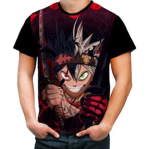 Camisa Camiseta Personalizada Black Clover Asta Liebe Hd 04