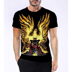 Camisa Camiseta Ikki De Fênix Cavaleiros Dos Zodiáco Hd 5