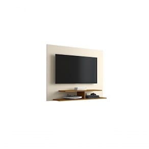 Painel Para Tv Até 50 Polegadas Veneza Off White/freijó
