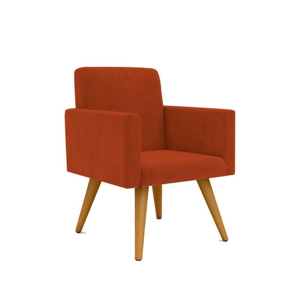 Cadeira Poltrona Para Escritório Cor: terracota