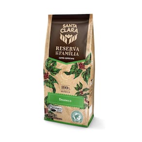 Café Torrado e Moído Orgânico Santa Clara Reserva da Família Pacote 250g