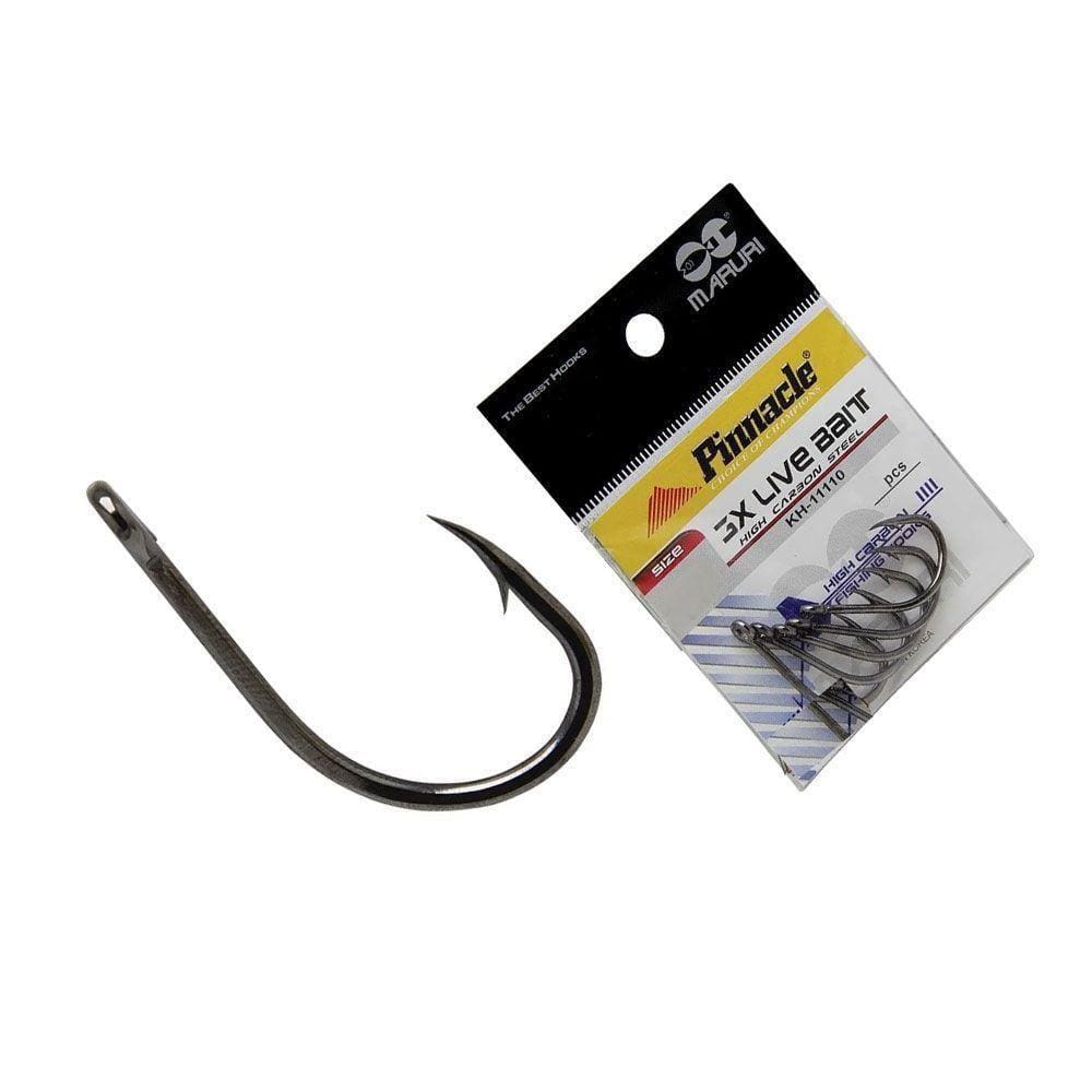 Anzol Pinnacle 3x Live Bait Black C/20 N08 Pacu Piapara Piau