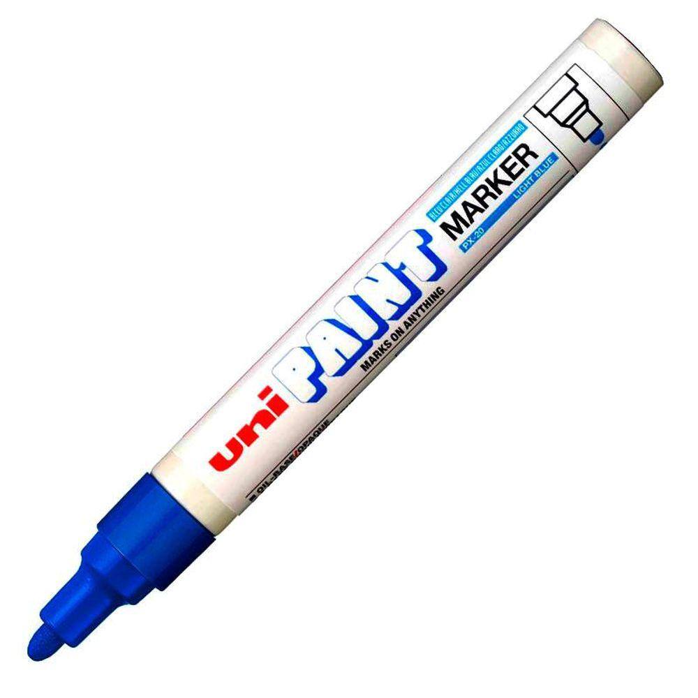 Pincel marcador permanente azul PX 20 Uni Paint