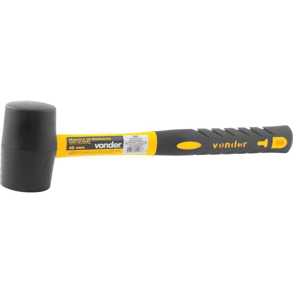 Martelo De Borracha 45Mm Com Cabo De Fibra - Vonder