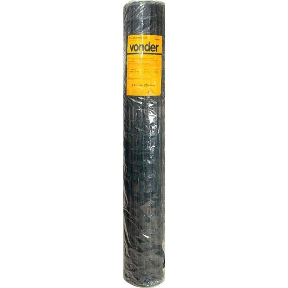 Tela Alambrado Verde 100x50x2,5mm 2,0x25 Metros