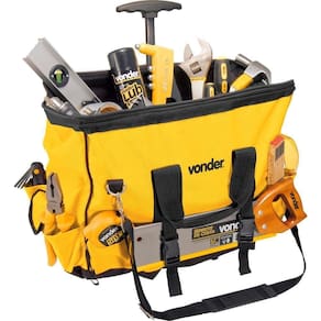 Bolsa Lona 450x250x350mm 18 Divisões C/ Rodas Bl060 Vonder