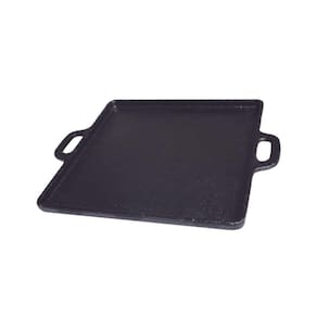 Bifeteira De Ferro Fundido Lisa Quadrada Alça Ferro 20Cm