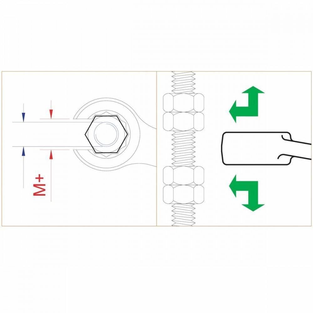 Chave Poligonal Aberta 17X19 Mm