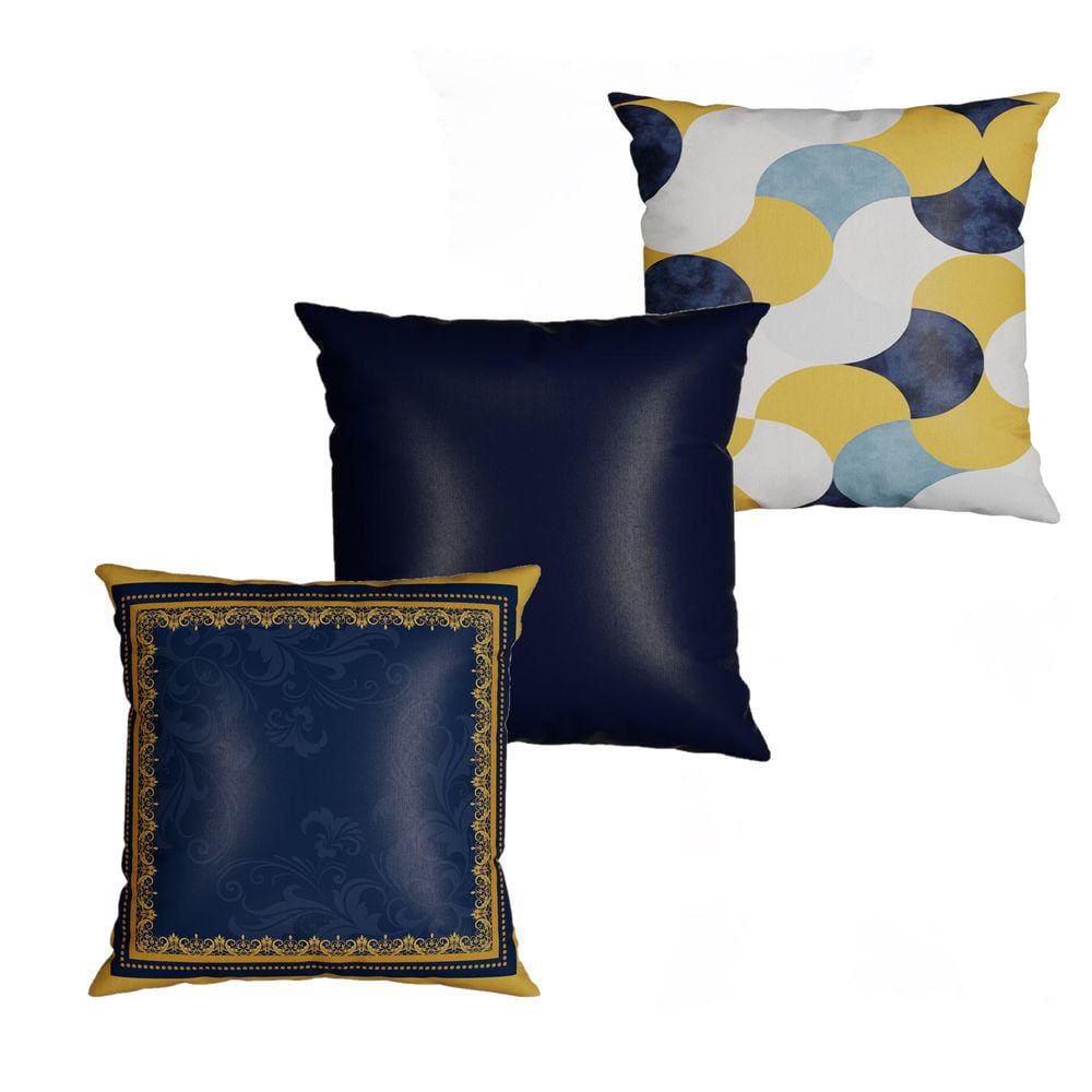 Kit com 3 Almofadas Decorativas Arabi 43cm x 43cm 452 Belchior
