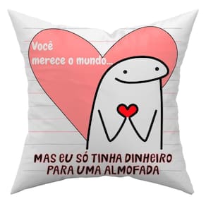 Almofada Avulsa Cheia 45Cm X 45Cm Voce Merece O Mundo