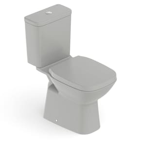 Kit Vaso Sanitário com Caixa Acoplada e Assento Soft Close Gap Debba Classic Roca Stone Fosco