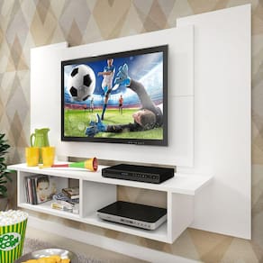 Painel para TV até 48 Polegadas 120cm com Nicho Fellicci Branco
