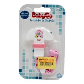 Prendedor De Chupeta - Baby Go 1 Unidade Rosa