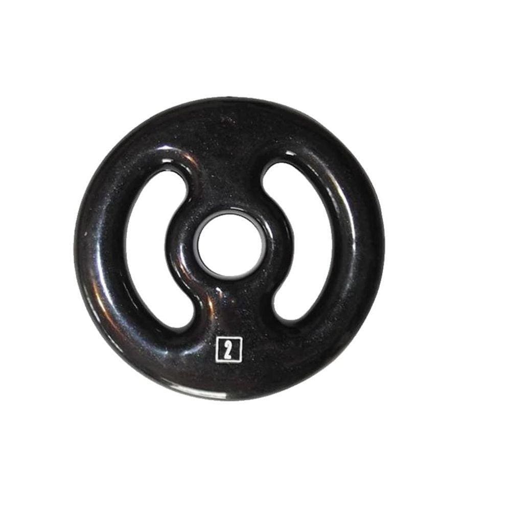Anilha Ferro Fundido Emborrachada Academia 2,0 Kg