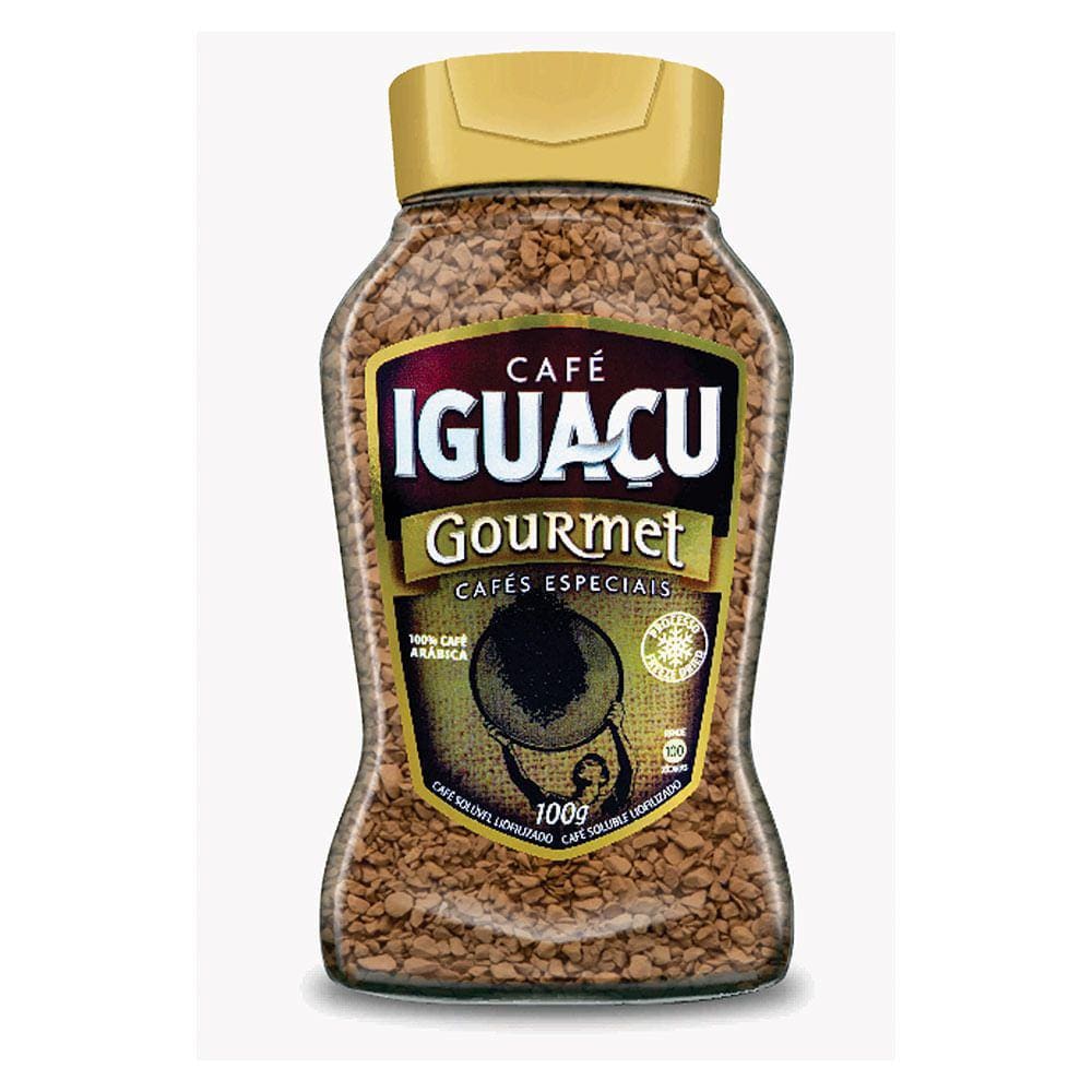 Café Solúvel Iguaçu Liofilizado Gourmet Vidro 100g