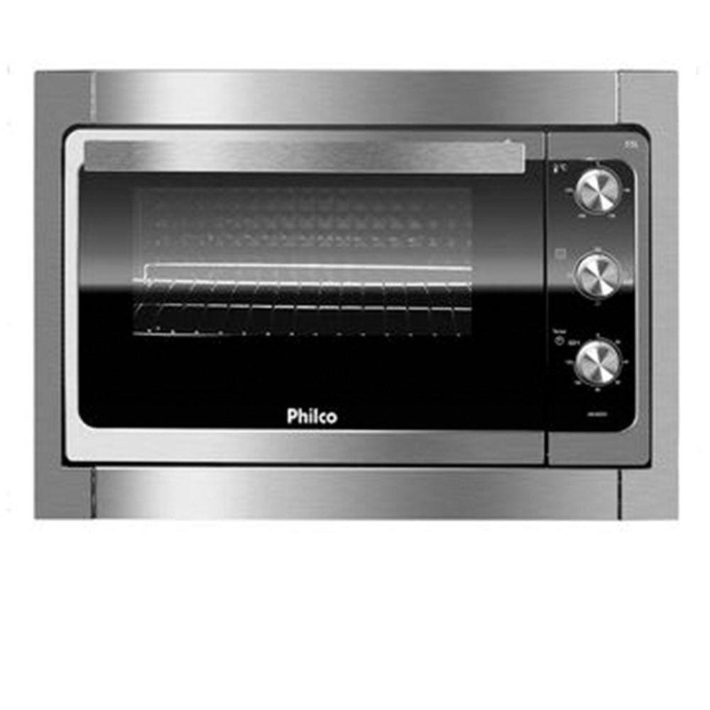 Forno Elétrico De Embutir 55L Philco Aço Escovado 220v