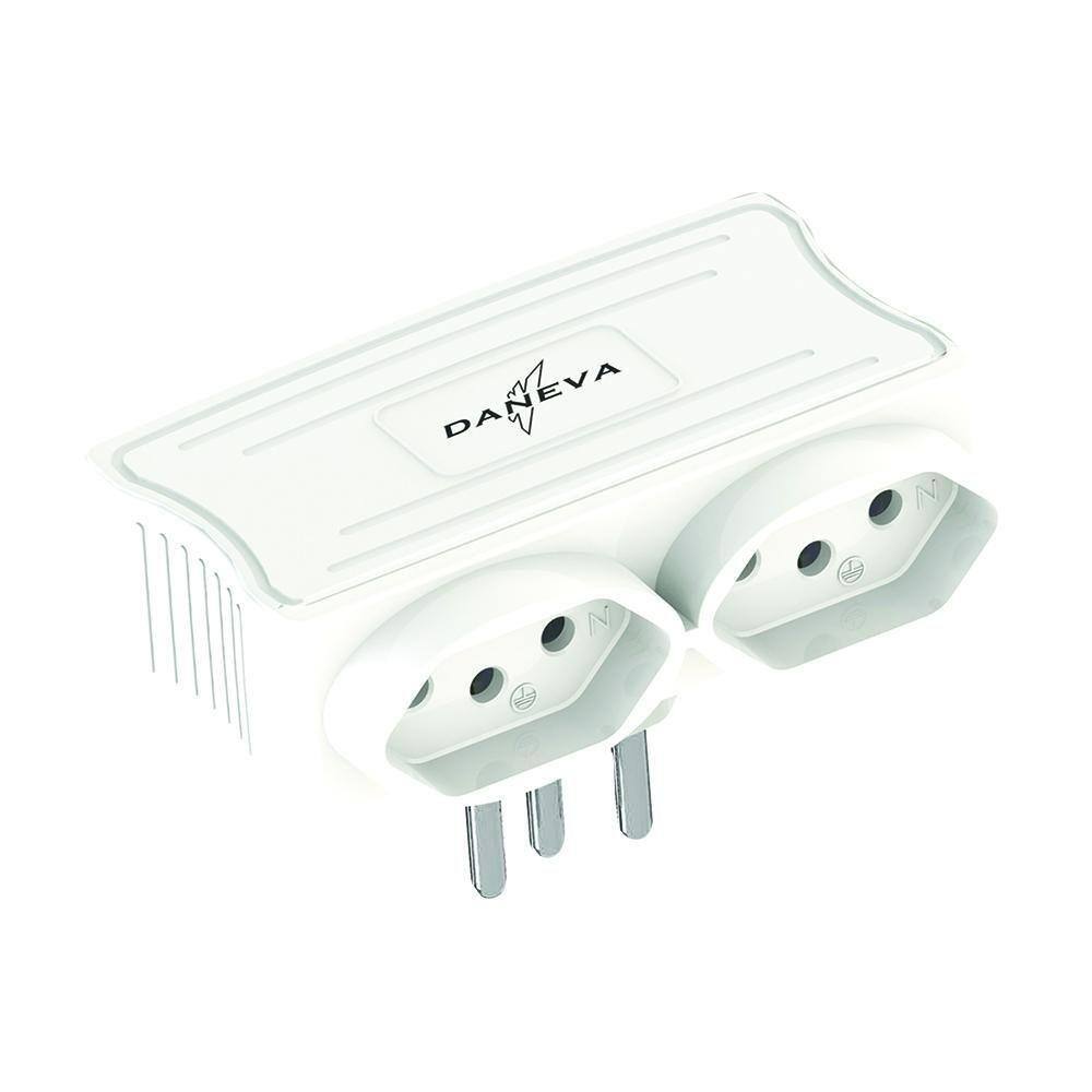 Multiplicador Usb Daneva Carregador 2 Usb Saida 5V 1,5A + 2