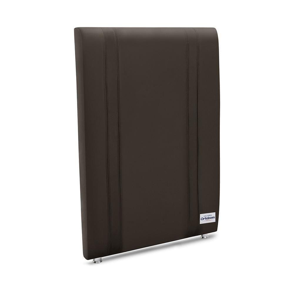 Cabeceira Tamisa Veluto Marrom Solteiro 8x90x125 Camurça