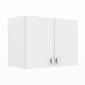 Armário Aéreo Multiuso Suspenso 2 Portas Para Cozinha Quarto Lavanderia Branco