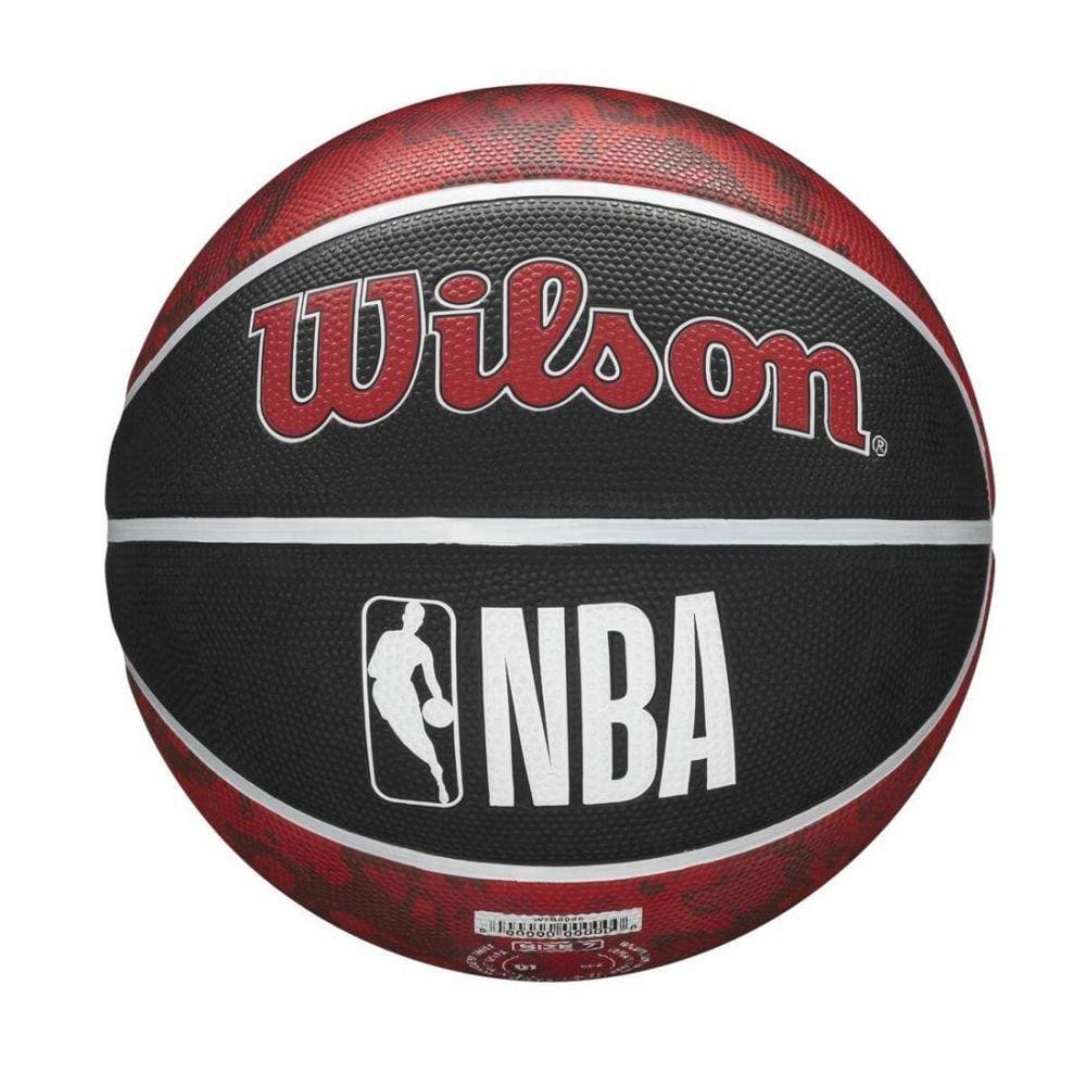 Bola De Basquet Chicago Bulls Wilson Preto/Vermelho