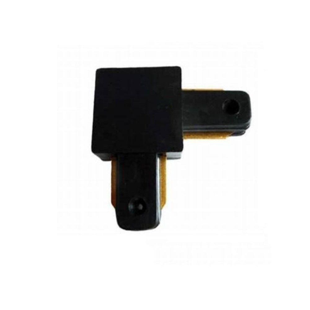 Conector Emenda L 90º Para Trilho Preto