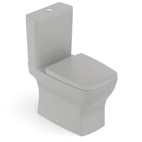 Kit Vaso Sanitário com Caixa Acoplada e Assento Soft Close Boss Incepa Stone Fosco