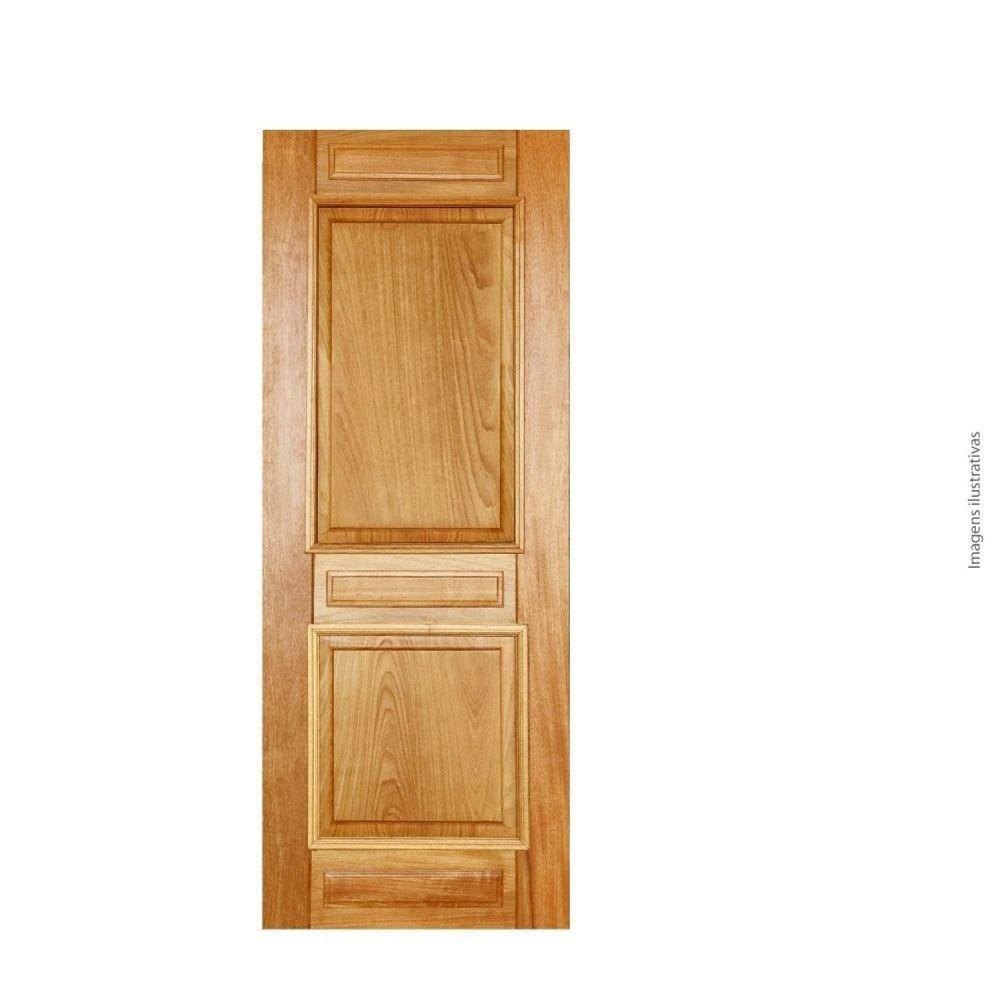 Folha de Porta 210x72 cm Tauari Alteza Almofadada Mapaf Marrom-Claro