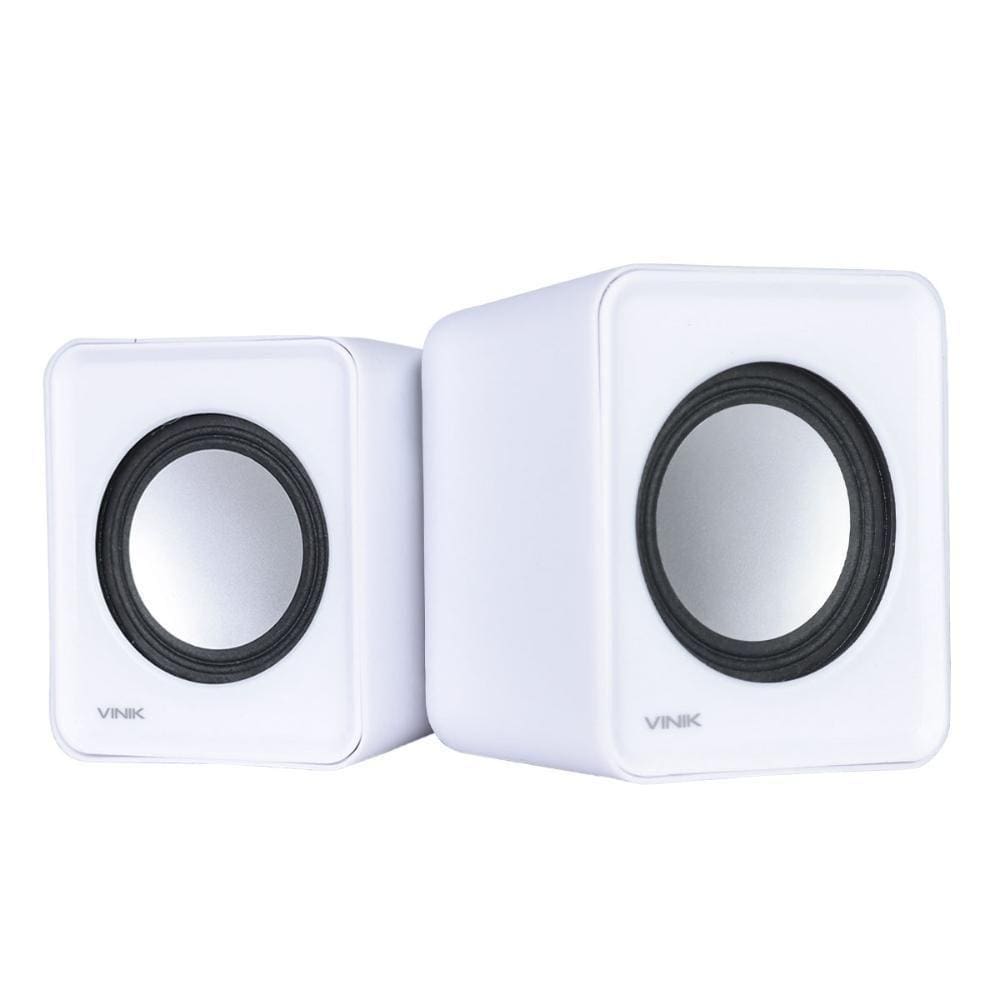 Caixa De Som 2.0 Usb 5v 2x 1w Branca - Vs-01b