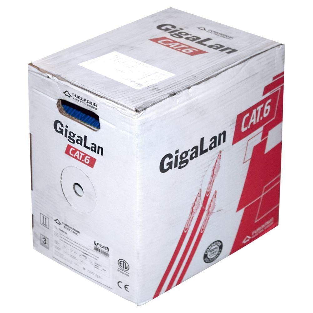 Cabo Lan Gigalan U/Utp Cat.6 23Awgx4P 305 Metros Lszh-1 Azul