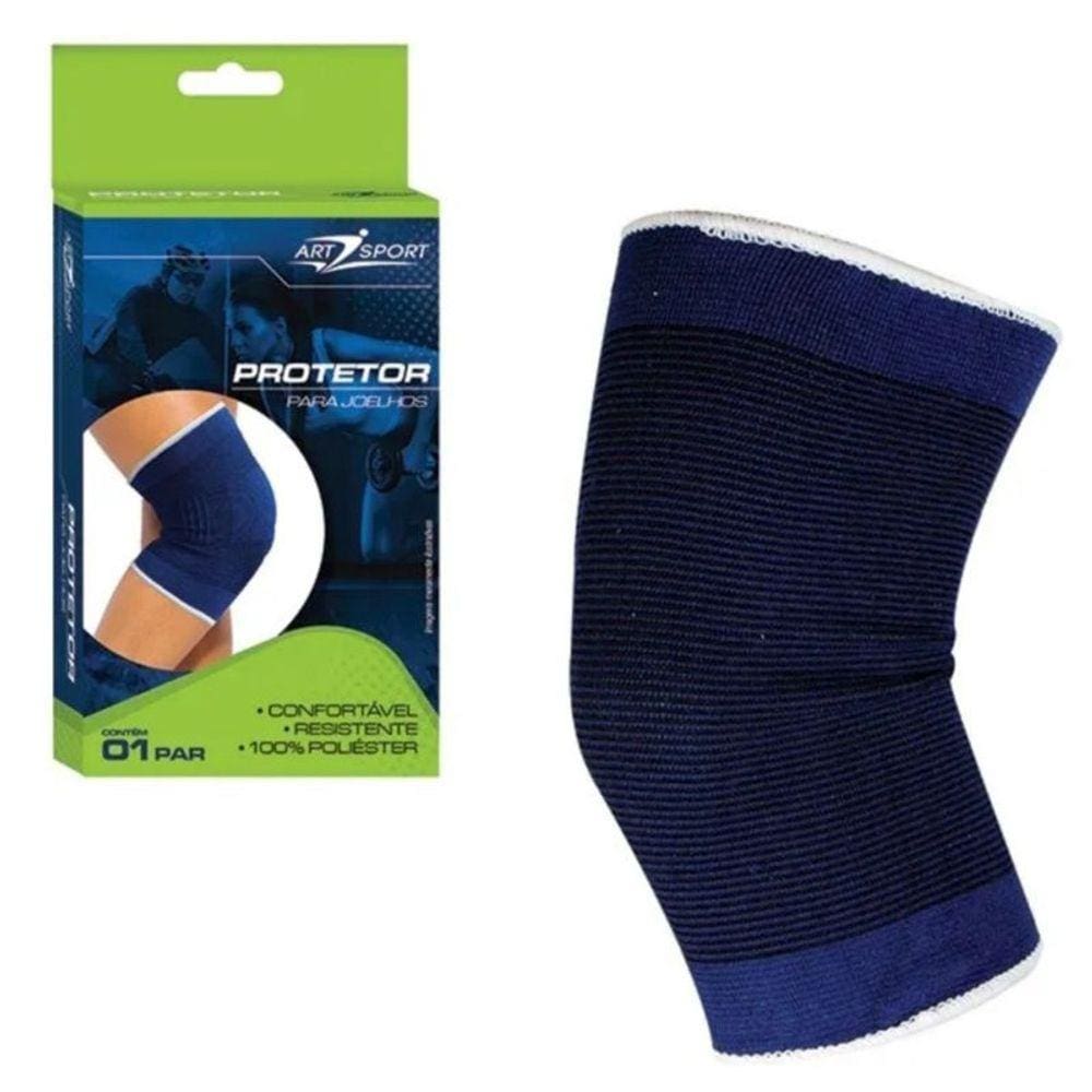 Par de Joelheira Elástica Protetor Muscular Joelho Esporte