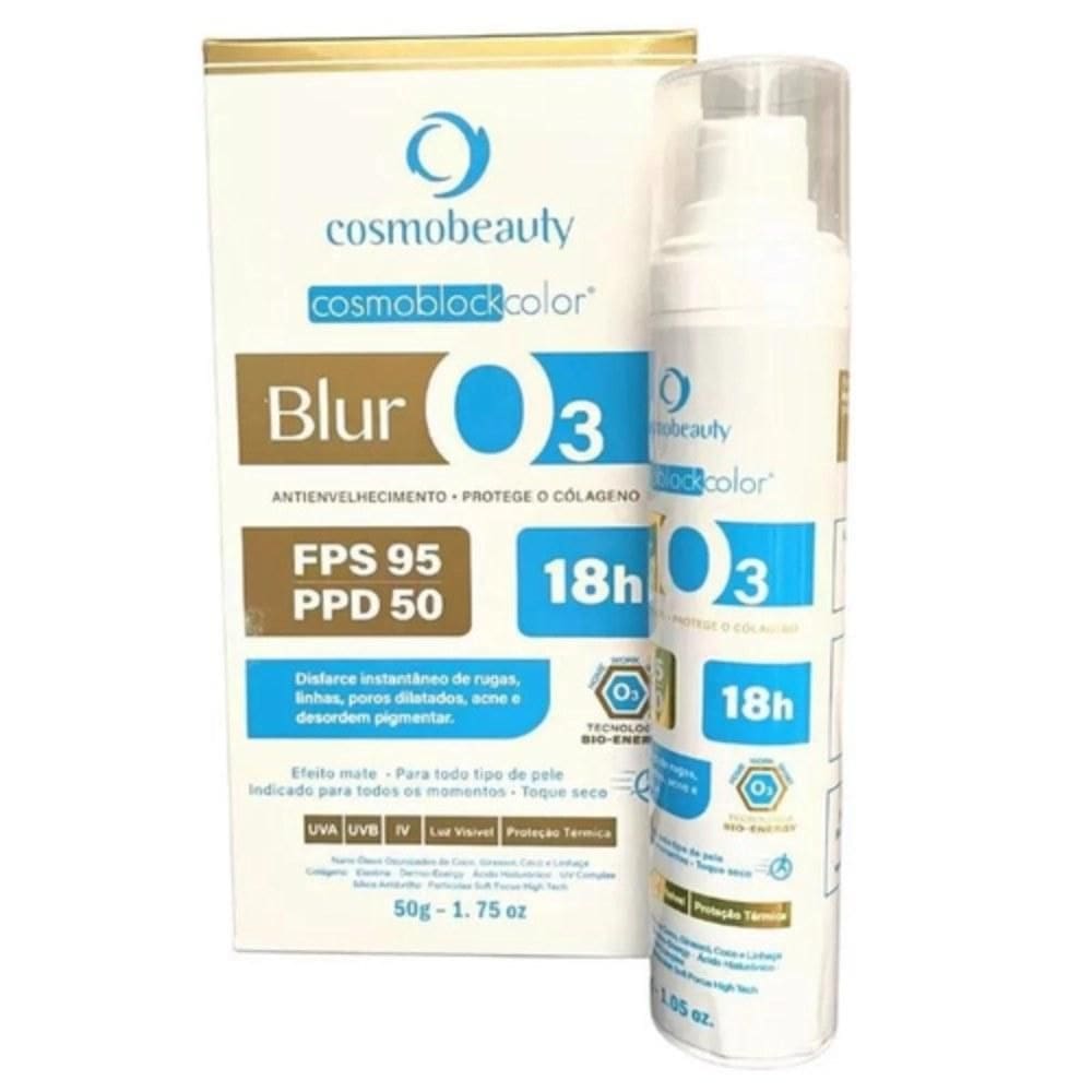 Blur O3 Ozonio Cosmoblock FPS 95 Cosmobeaty Bege 50g